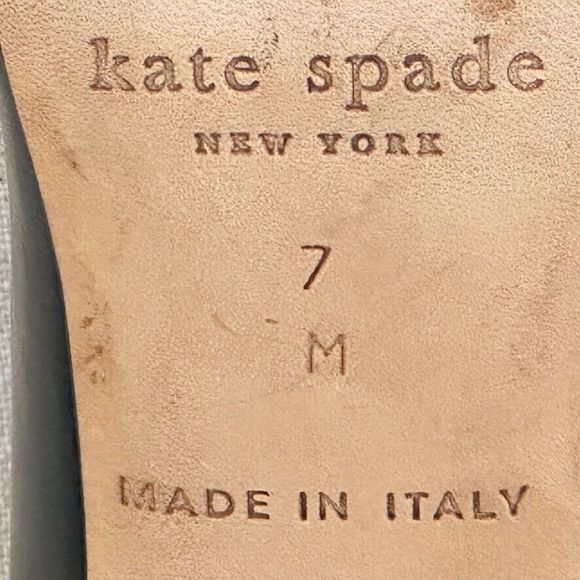 Kate Spade Green Peeptoe Pumps Stiletto Heels Patent Leather Made In Italy 7M - Picture 7 of 12